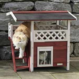 La casetta di legno per gatti | case e casette di legno